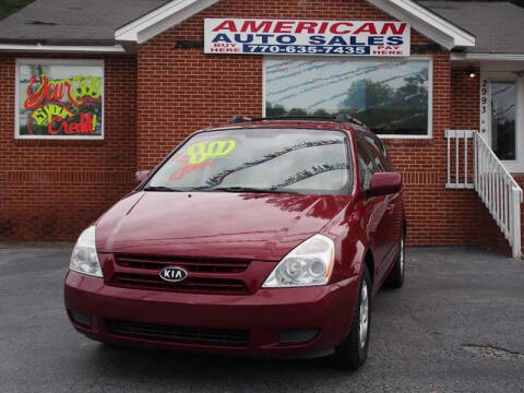 2008 Kia Sedona for sale at AMERICAN AUTO SALES LLC in Austell GA