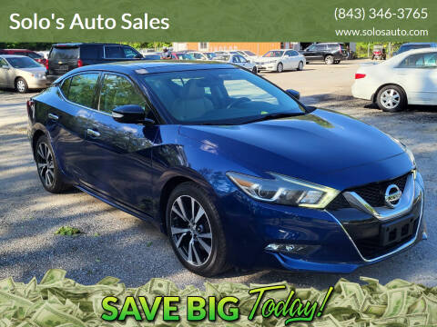 2016 Nissan Maxima for sale at Solo's Auto Sales in Timmonsville SC