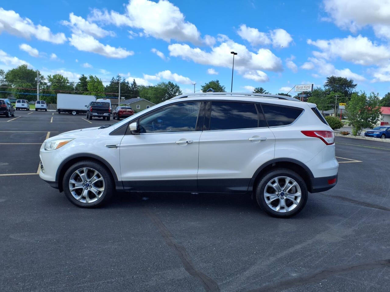 White Platinum Tricoat 2014 Ford Escape Titanium AWD Titanium 4dr SUV 2