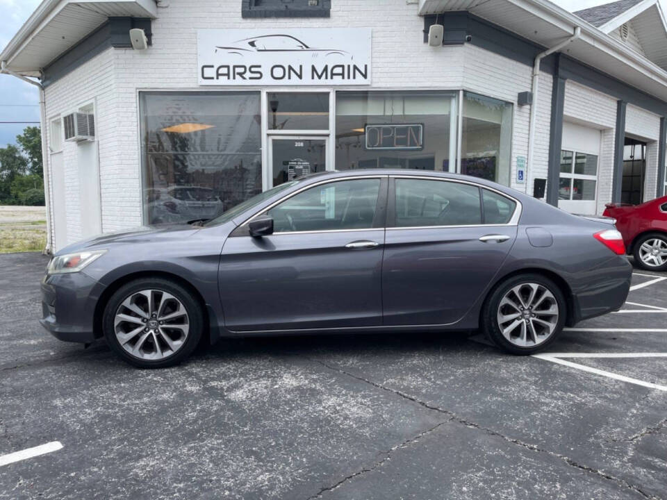 2015 Honda Accord for sale at Cars On Main in Findlay, OH