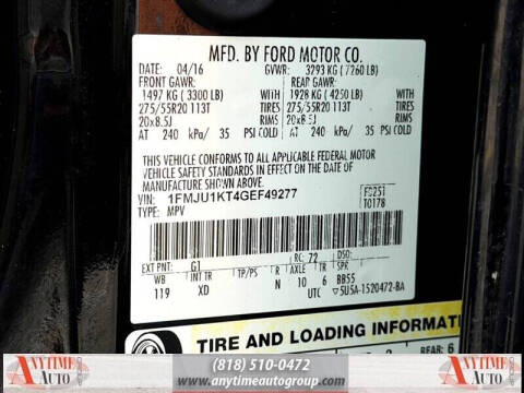 2016 Ford Expedition Limited