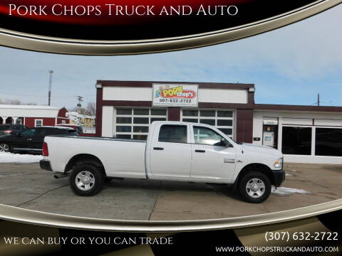 2017 RAM 2500 for sale at Pork Chops Truck and Auto in Cheyenne WY