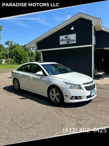 2012 Chevrolet Cruze for sale at PARADISE MOTORS LLC in Cambridge MN