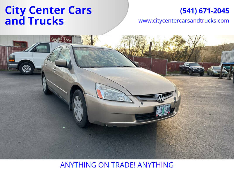 2003 Honda Accord for sale at City Center Cars and Trucks in Roseburg OR