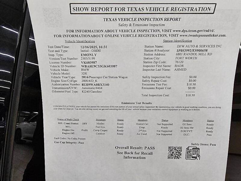 2016 BMW 3 Series 328i