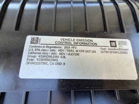 2019 GMC Savana 2500