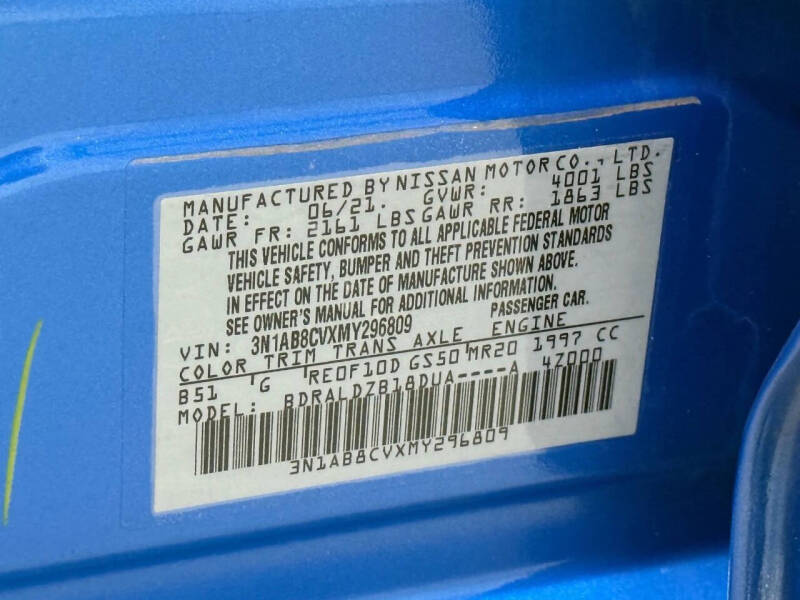 2021 Nissan Sentra SV