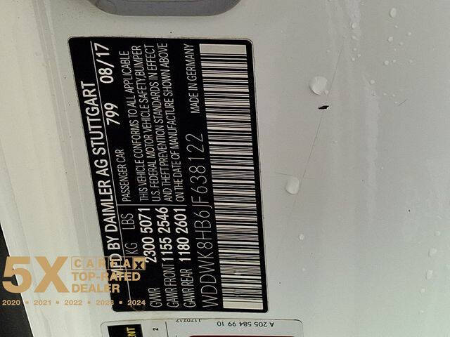 2018 Mercedes-Benz C-Class AMG C 63 S