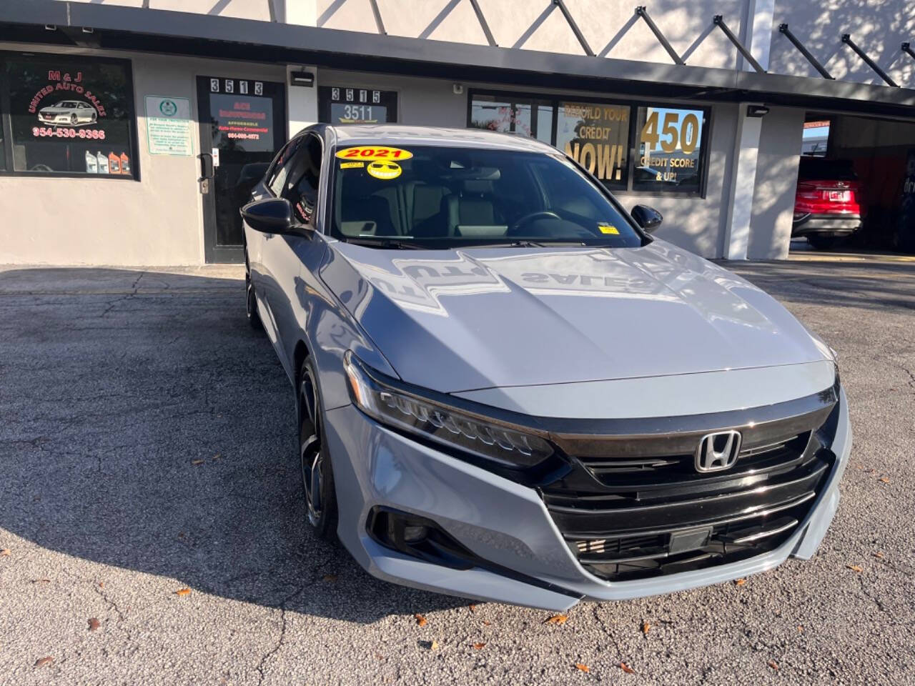 2021 Honda Accord for sale at M & J UNITED AUTO SALES in LAUDERDALE LAKES, FL