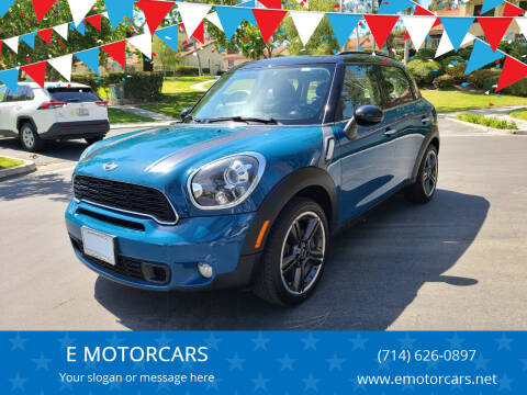 2012 MINI Cooper Countryman for sale at E MOTORCARS in Fullerton CA