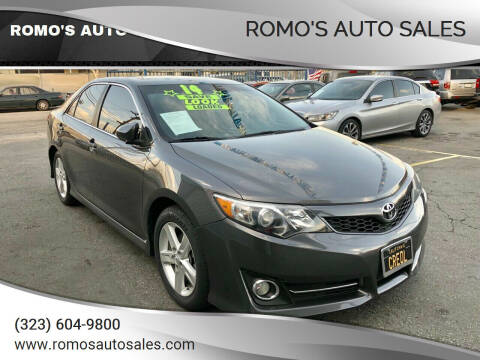2014 Toyota Camry for sale at ROMO'S AUTO SALES in Los Angeles CA