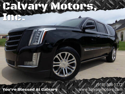 2016 Cadillac Escalade ESV for sale at Calvary Motors, Inc. in Bixby OK