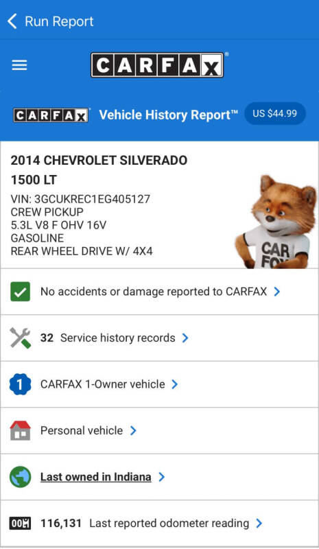 2014 Chevrolet Silverado 1500 LT Z71