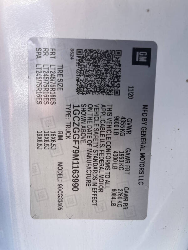 2021 Chevrolet Express 3500