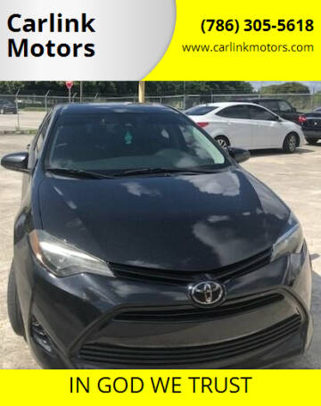 2017 Toyota Corolla for sale at Carlink Motors in Miami FL