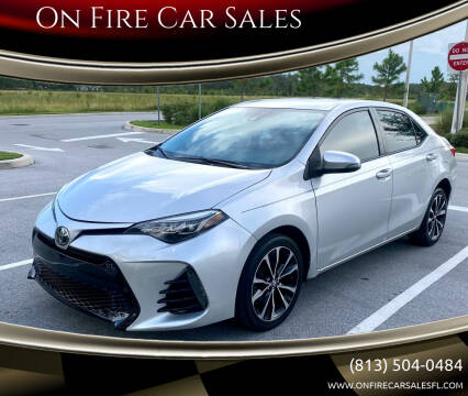2019 Toyota Corolla for sale at On Fire Car Sales in Tampa FL