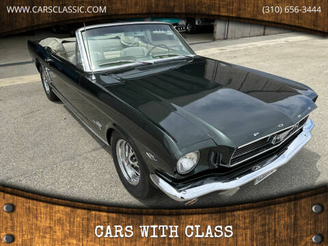 1966 Ford Mustang for sale at CARS WITH CLASS in Santa Monica CA
