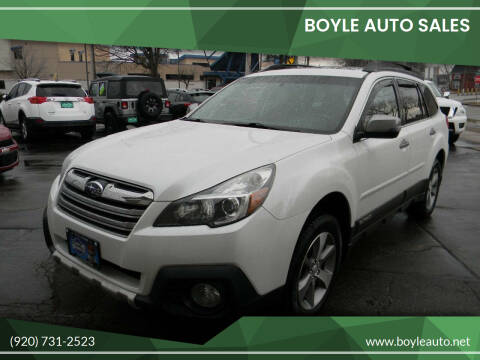 2013 Subaru Outback for sale at Boyle Auto Sales in Appleton WI