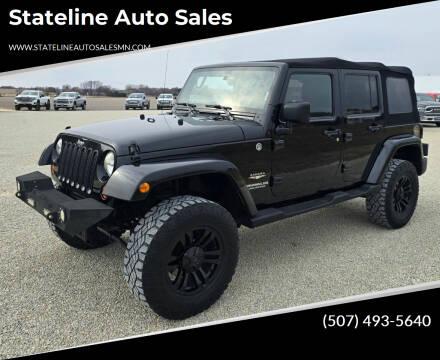 2011 Jeep Wrangler Unlimited for sale at Stateline Auto Sales in Mabel MN