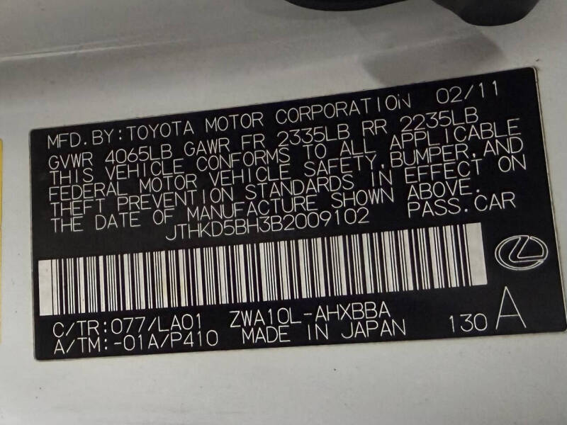 2011 Lexus CT 200h Premium