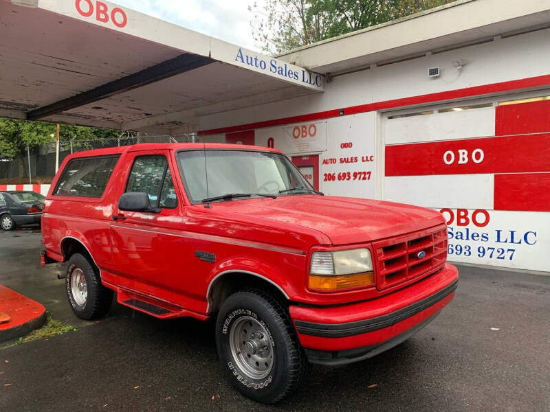 1995 Ford Bronco for sale at OBO AUTO SALES LLC in Seattle WA