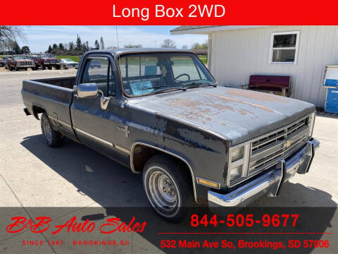 1986 Chevrolet C/K 10 Series for sale at B & B Auto Sales in Brookings SD