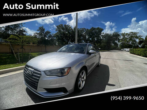 2016 Audi A3 for sale at Auto Summit in Hollywood FL