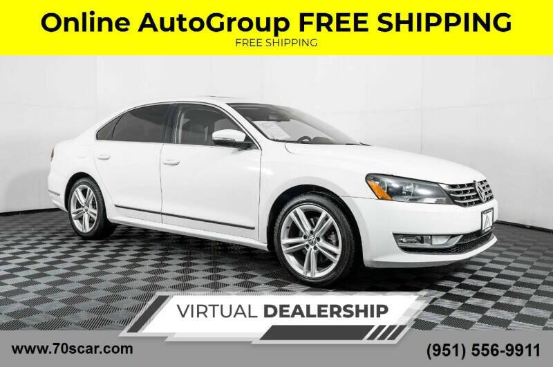 2014 Volkswagen Passat for sale at Car Group       FREE SHIPPING in Riverside CA