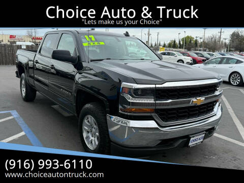 2017 Chevrolet Silverado 1500 for sale at Choice Auto & Truck in Sacramento CA