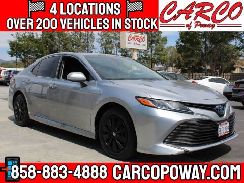2018 Toyota Camry Hybrid for sale at CARCO SALES & FINANCE - CARCO OF POWAY in Poway CA