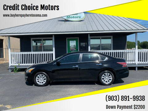 2015 Nissan Altima for sale at Credit Choice Motors in Sherman TX