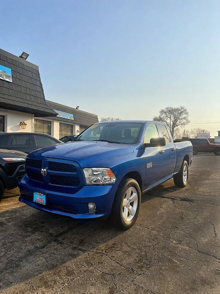 Blue 2016 Ram 1500 Express 4x4 Express 4dr Quad Cab 6.3 ft. SB Pickup 1