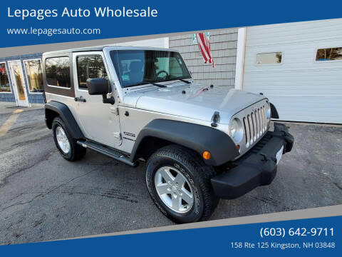2010 Jeep Wrangler for sale at Lepages Auto Wholesale in Kingston NH