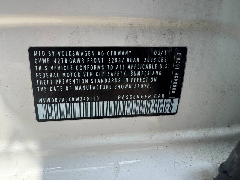 2011 Volkswagen Golf 2.5L PZEV