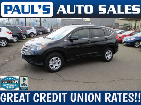 2013 Honda CR-V for sale at Paul's Auto Sales in Eugene OR