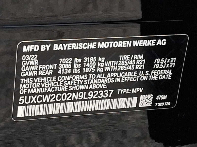 2022 BMW X7 xDrive40i