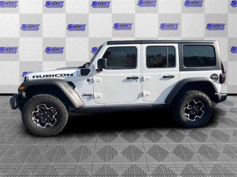 Used 2022 Jeep Wrangler Unlimited Rubicon 4XE with VIN 1C4JJXR67NW228079 for sale in Maysville, KY