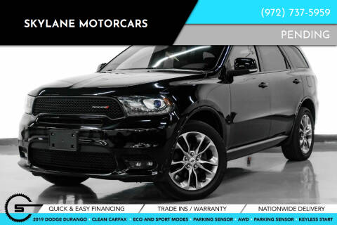 2019 Dodge Durango for sale at Skylane Motorcars in Carrollton TX