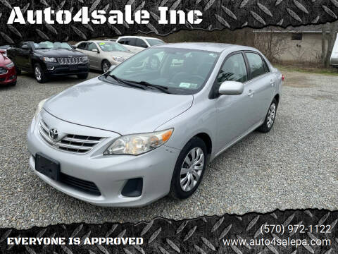 2013 Toyota Corolla for sale at Auto4sale Inc in Mount Pocono PA