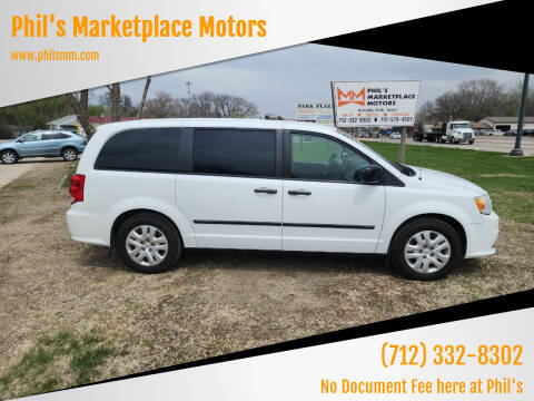 2014 Dodge Grand Caravan for sale at Phil's Marketplace Motors in Arnolds Park IA