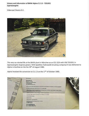 1982 Alpina C1