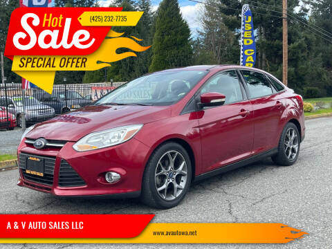2014 Ford Focus for sale at A & V AUTO SALES LLC in Marysville WA
