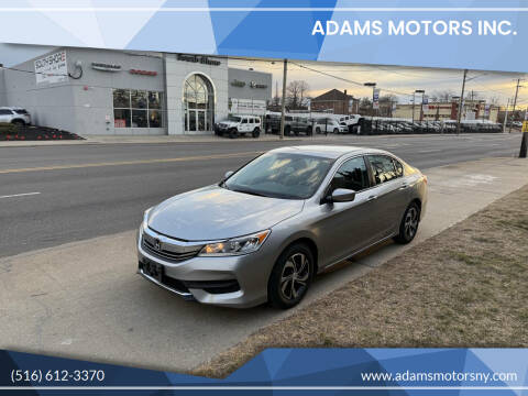 2017 Honda Accord for sale at Adams Motors INC. in Inwood NY