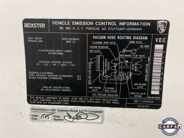 2001 Porsche Boxster