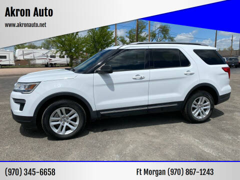 2018 Ford Explorer for sale at Akron Auto in Akron CO