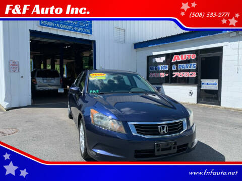 2008 Honda Accord for sale at F&F Auto Inc. in West Bridgewater MA