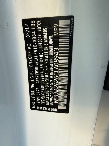 2012 Porsche Cayenne Tiptronic