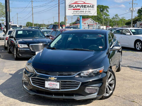 2016 Chevrolet Malibu for sale at Supreme Auto Sales in Chesapeake VA