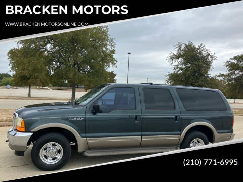 2001 Ford Excursion for sale at BRACKEN MOTORS in San Antonio TX