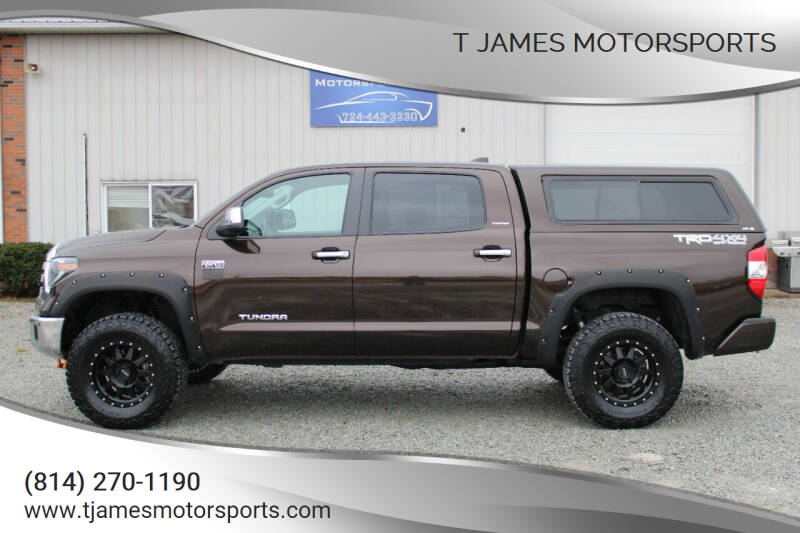 2021 Toyota Tundra for sale at T James Motorsports in Gibsonia PA